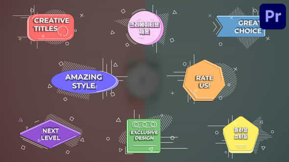 Creative Titles For Premiere Pro - VideoHive 51084033