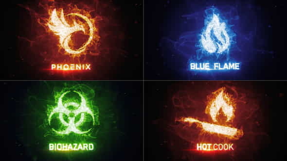 Particle Fire Energy Logo Reveal - VideoHive 30471318