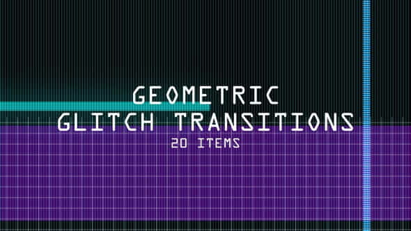 Geometric Glitch Transitions - VideoHive 21949080