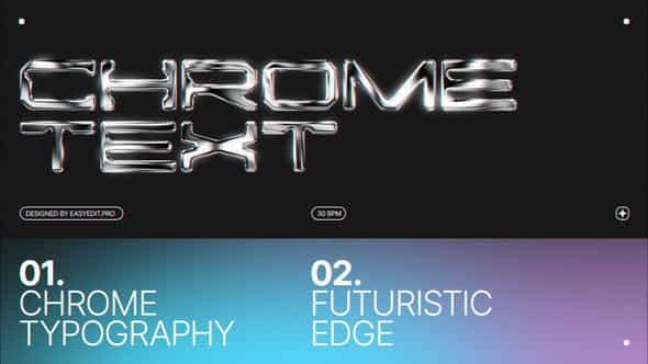 Chrome Typography - VideoHive 59348970