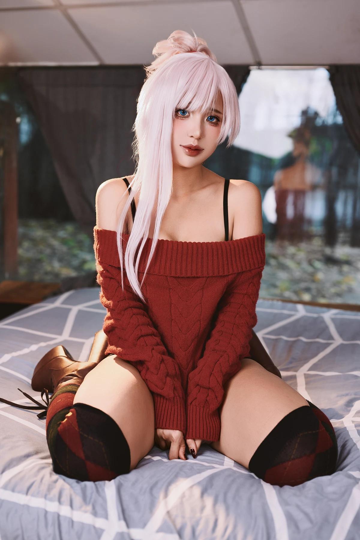 Cosplay PuyPuy – 家庭主妇武藏(6)