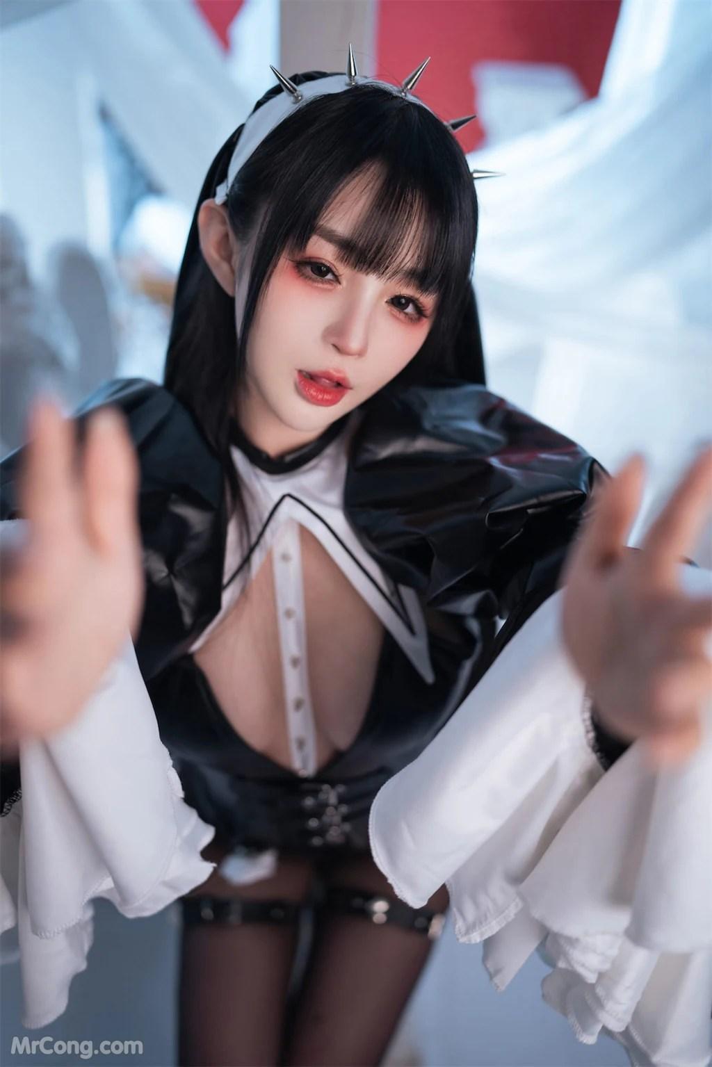 Coser@桜井宁宁 Vol.076: 皮衣修女 (60 photos)(36)