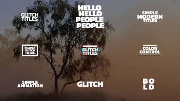 Glitch Titles Ae - VideoHive 50254507