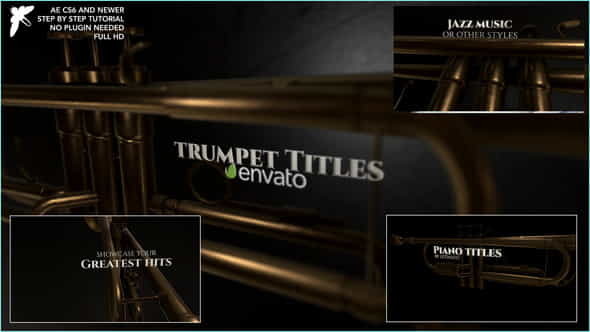 Jazz trumpet Titles - VideoHive 37300885