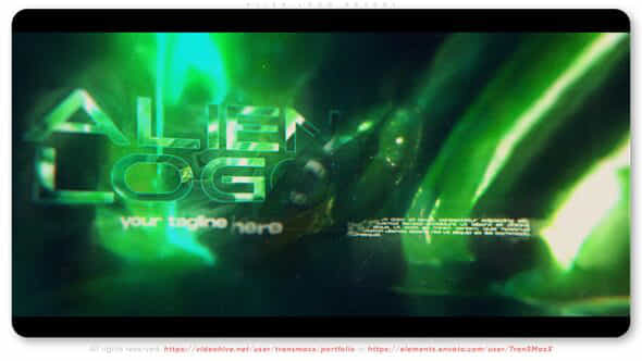 Alien Logo Reveal - VideoHive 43804015