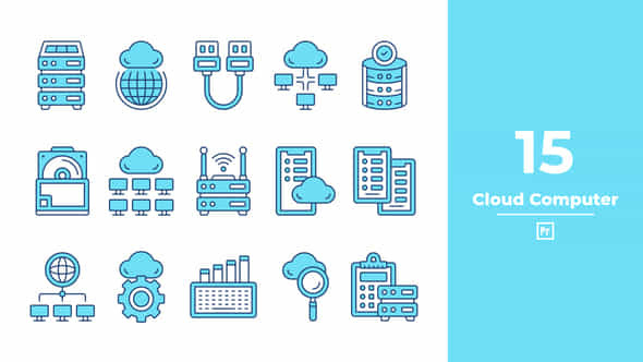 Cloud Computer Icon - VideoHive 46348892