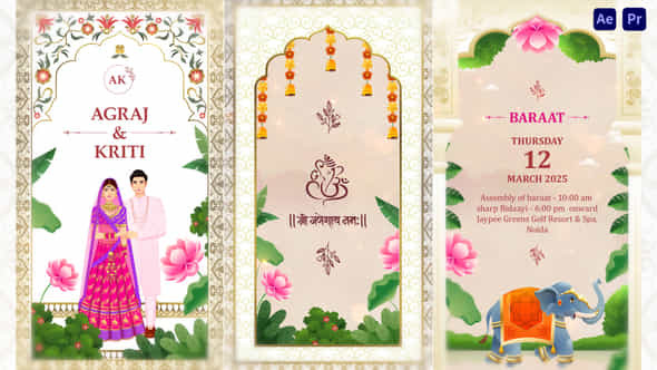 Indian Traditional Wedding Invitation - VideoHive 56781620