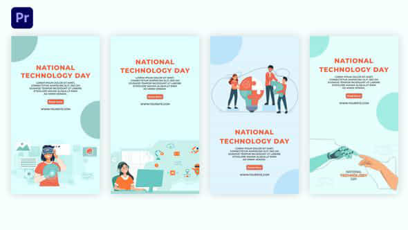 National Technology Day - VideoHive 39405590