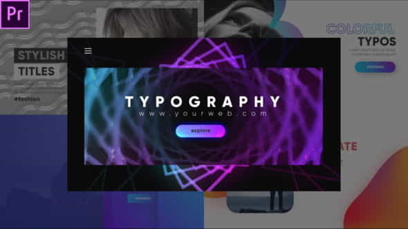 Stylish Typography Pack-Premiere Pro - VideoHive 26534536