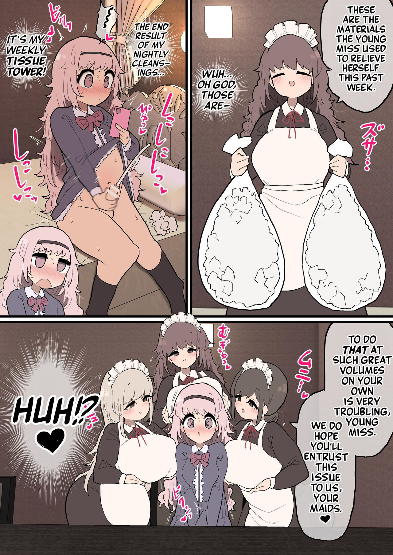 [Izumo Gasshuukoku (Momomo Gasshuukoku)] Futanari Ojousama-chan ~Senzoku Maid-san ni Shasei no Otetsudai o Shite Moraimasu!~  ~Futanari Mistress Has Her Maids On Nut Busting Duty!~ [English] [Mr_Person