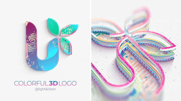 Colorful 3D Logo Reveal - VideoHive 33021950
