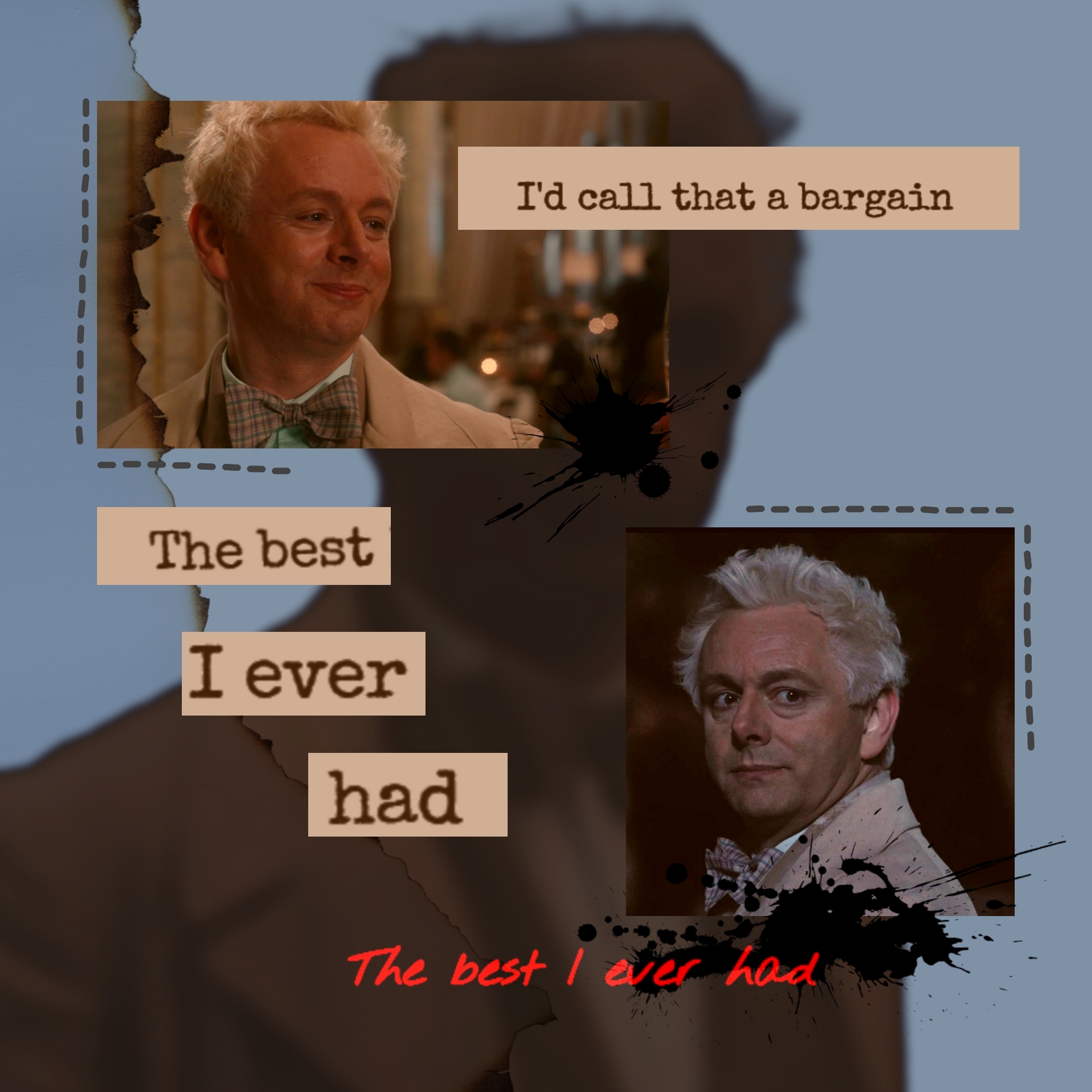 [Collage] One and one make one SnowBeatles, WTF Good Omens 2024 (team