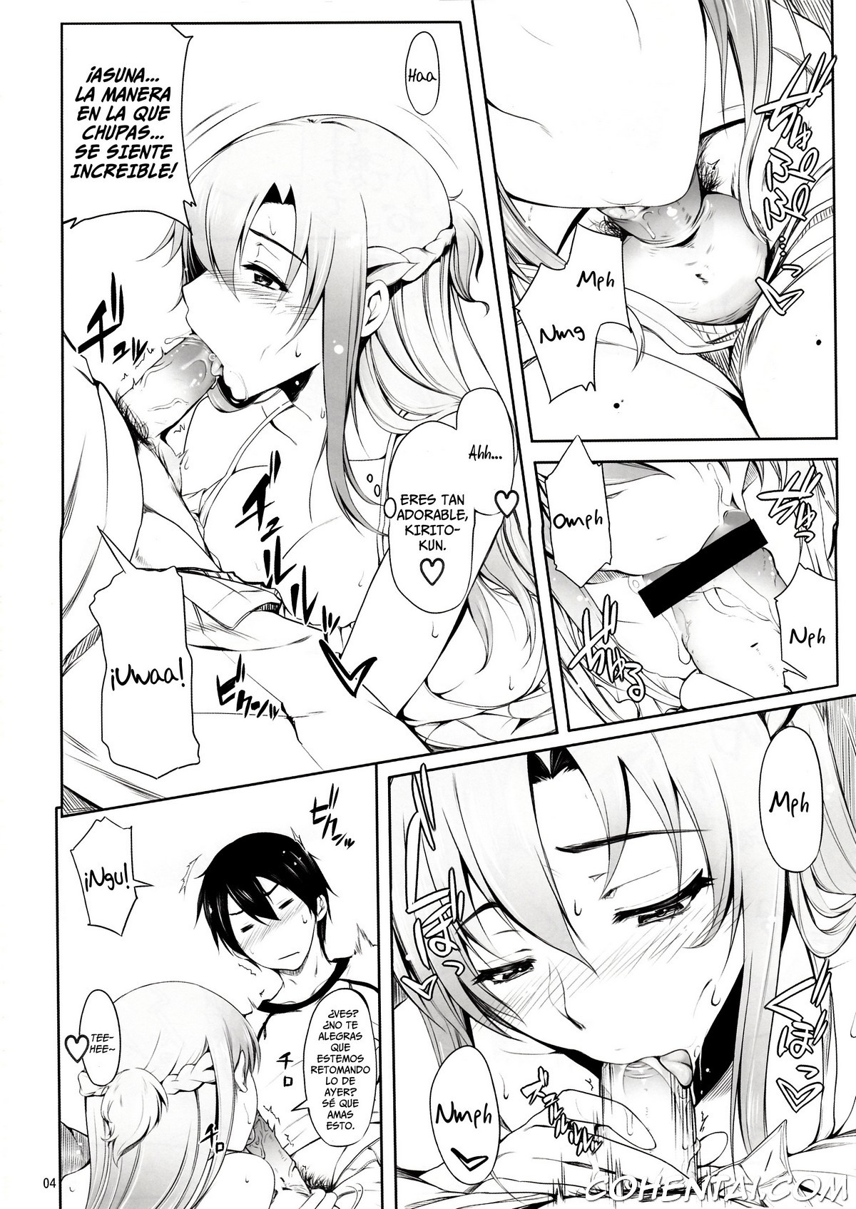 Angel’s stroke 69 Asuna Strike! (Sword Art Online) xxx comics manga porno doujin hentai español sexo Asuna Yuuki Kazuto Kirigaya | Kirito Suguha Kirigaya Sword Art Online