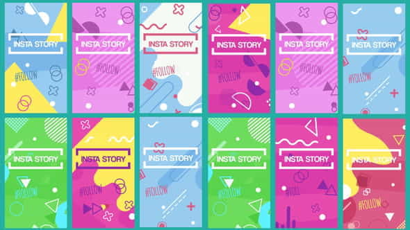 Abstract Insta Story Pack - VideoHive 23176499