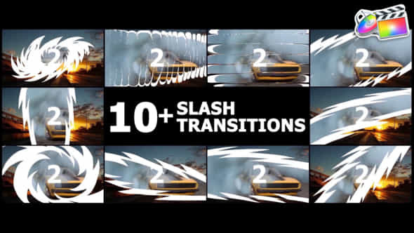 Slash Transitions - VideoHive 48068578