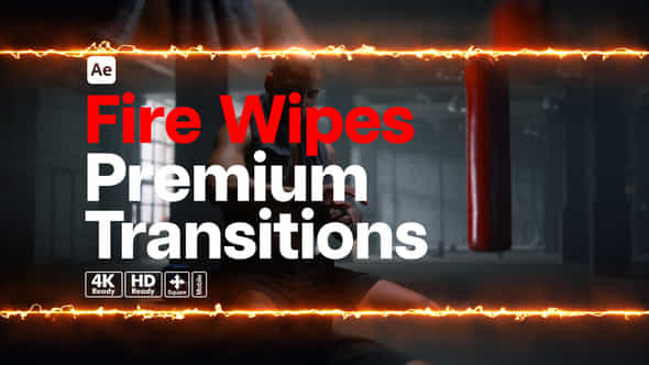 Premium Transitions Fire Wipes - VideoHive 56600058