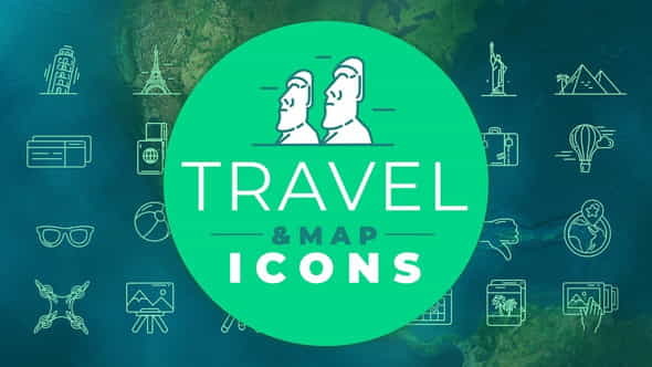 TravelMap Icons - VideoHive 29513120