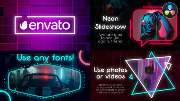 Neon Slideshow for - VideoHive 38600958