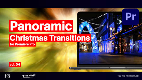 Christmas Panoramic Transitions Vol 04 For Premiere Pro - VideoHive 49538820