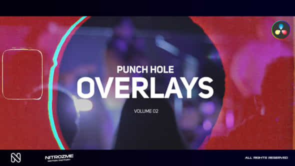 Punch Hole Overlays Vol 02 For Davinci Resolve - VideoHive 49438067