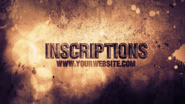 Inscriptions - VideoHive 147664