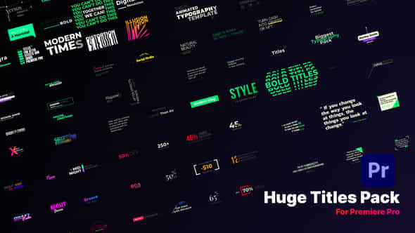 Titles For Premiere Pro - VideoHive 39713492