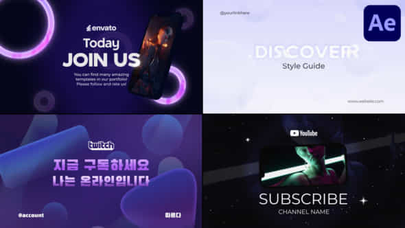 Stylish Gradient Typography For After Effects - VideoHive 57185603