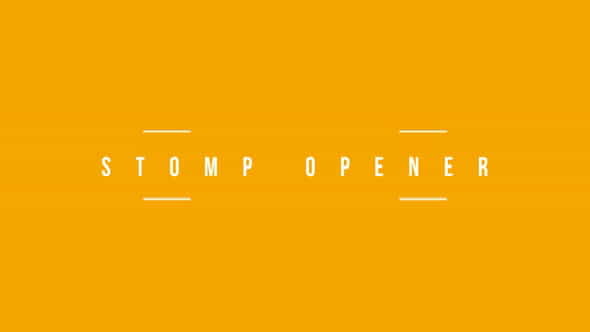 Fast Stomp Opener - VideoHive 20987410