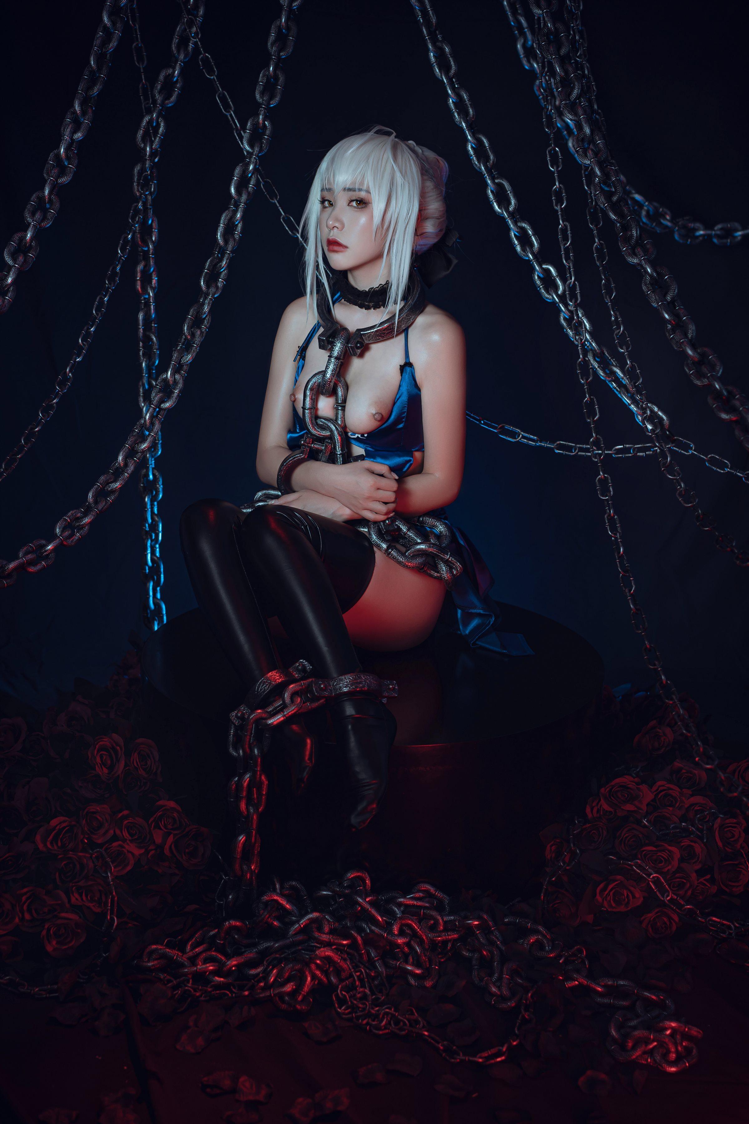 爆机少女喵小吉 Nekokoyoshi - 七月 Fate stay night 黑呆 - Saber Alter(68)