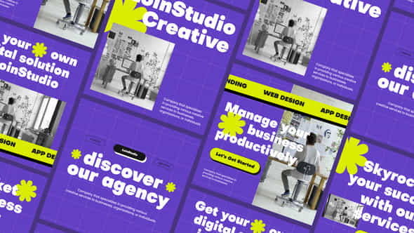 Creative Agency Post Pack - VideoHive 53888563