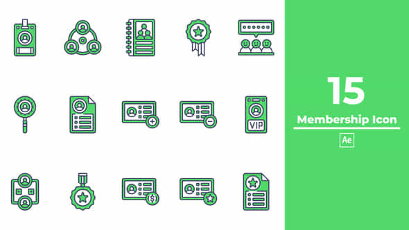 Membership Icon After Effects - VideoHive 49053990