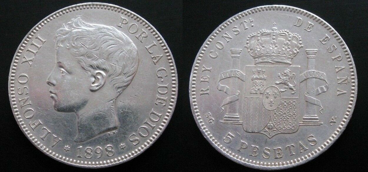 5 pesetas 1898. Alfonso XIII. Opinión YJyRVqOM_o