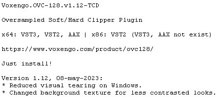 Voxengo OVC-128 v1.12-TCD