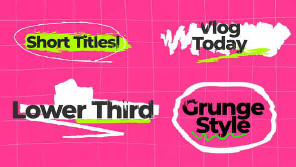 Grunge Titles - VideoHive 59531441
