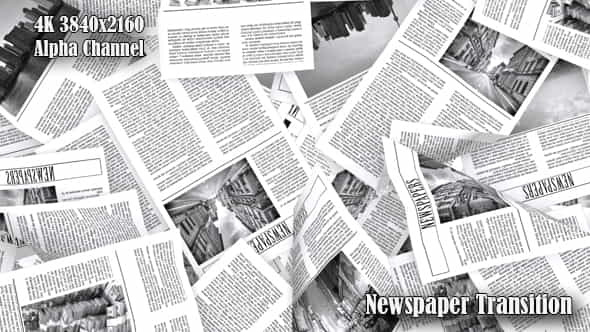 Newspaper Transition - VideoHive 19660048