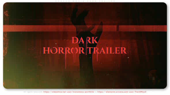 Horror Movie Dark - VideoHive 39825417