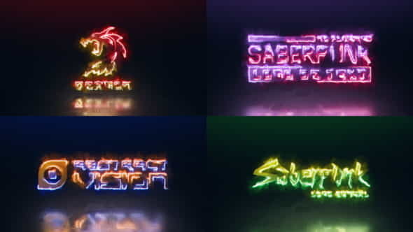 SaberPunk Logo Reveal (No Plugins) - VideoHive 37738379