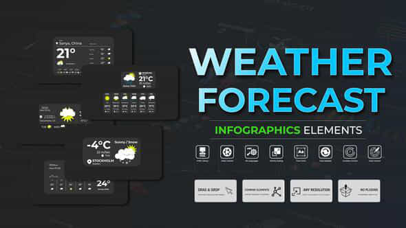 Infographic Weather Forecast - VideoHive 51245267