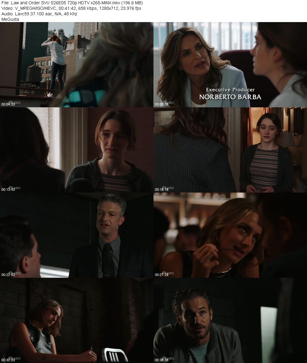 Law and Order SVU S26E05 720p HDTV x265-MiNX