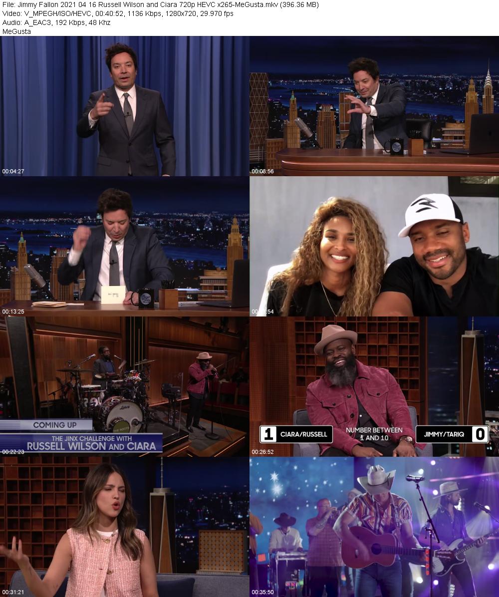 Jimmy Fallon 2021 04 16 Russell Wilson and Ciara 720p HEVC x265