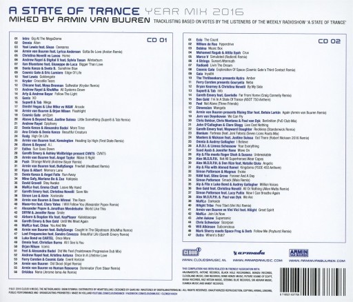 Armin van Buuren - A State Of Trance Year Mix 2016 (2016) [CD FLAC]