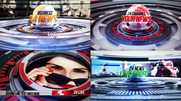 24 World News Complete Broadcast - VideoHive 24955486