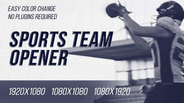 Sport Team Opener - VideoHive 46121026