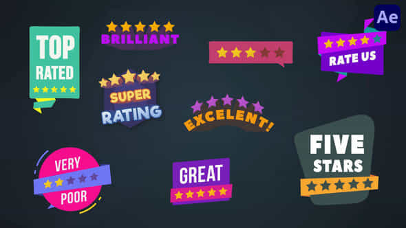 Five Stars Rating - VideoHive 38236417