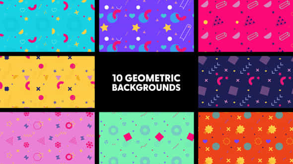 Geometric Backgrounds - VideoHive 41814852