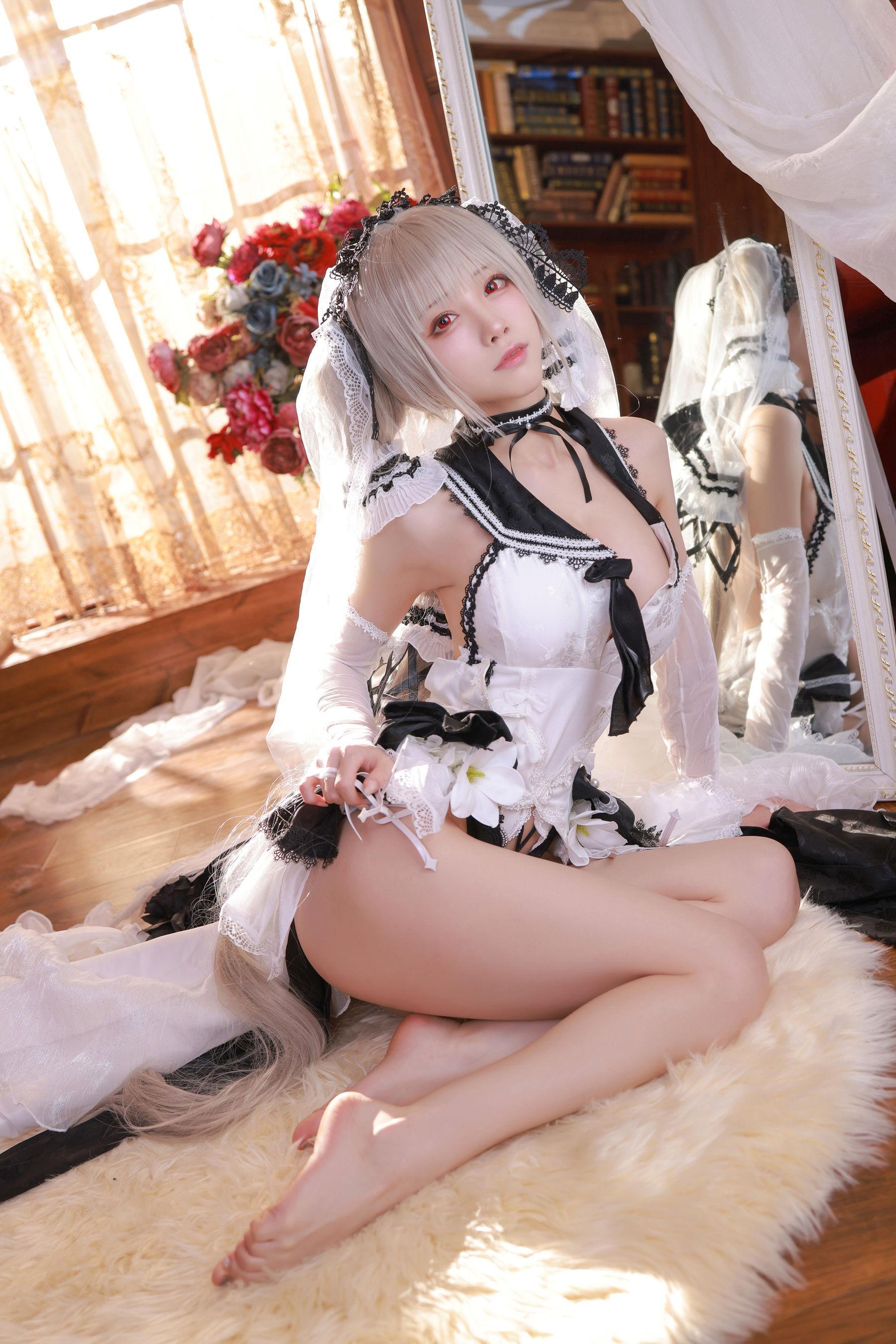 [网红COSER写真] 水淼aqua – 碧蓝航线 可畏 婚纱(6)