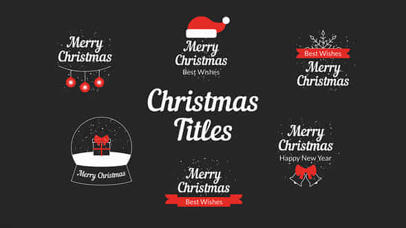 Christmas Titles - VideoHive 55903384