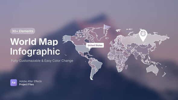 World Map - VideoHive 57616608