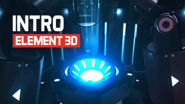 Intro Logo Futuristic City Element 3D - VideoHive 21067895