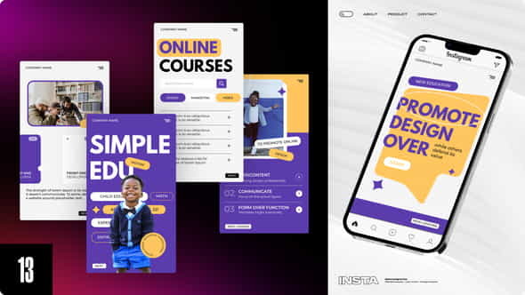 Online Courses Stories - VideoHive 42362458